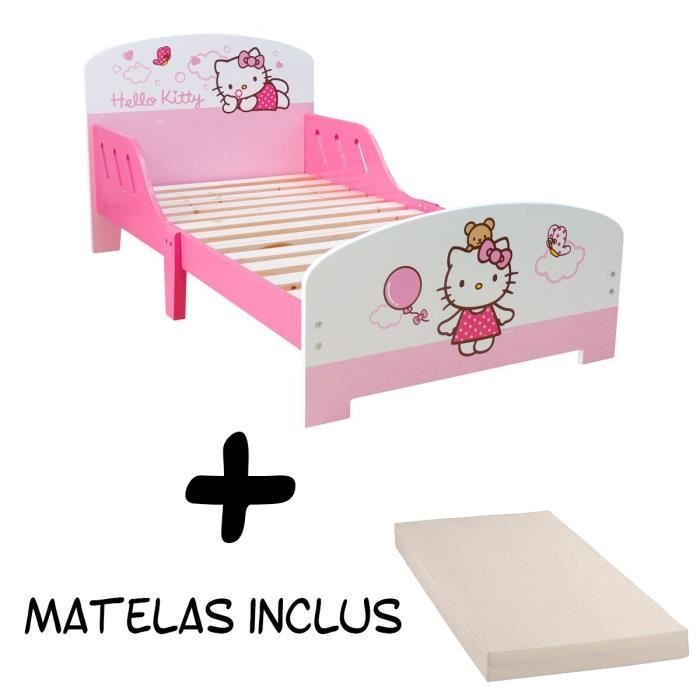 Lit Enfant Hello Kitty Nuage Matelas Cdiscount Pret A Porter