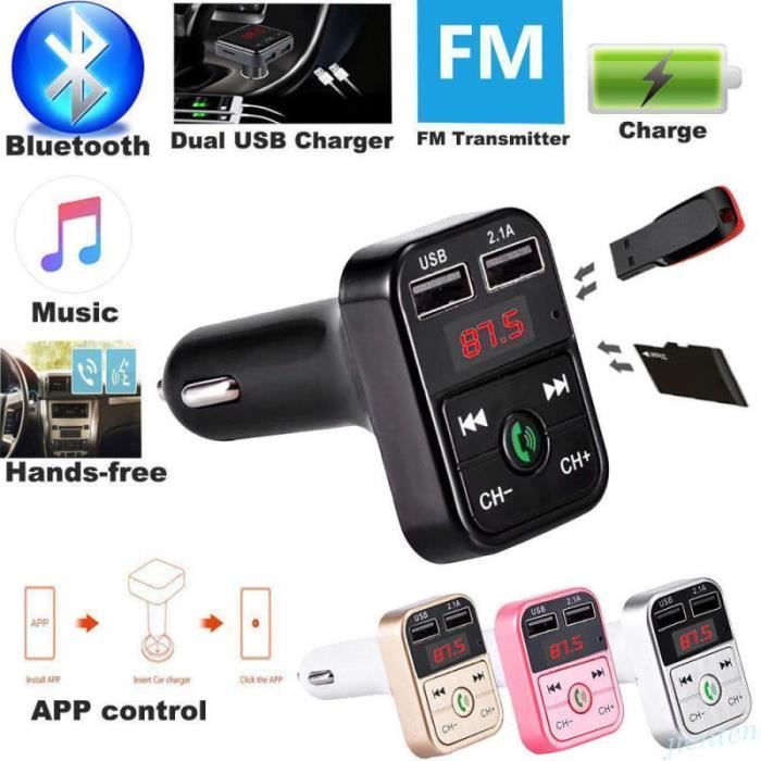 Kit Bluetooth voiture Dual USB charge Transmetteur FM MP3