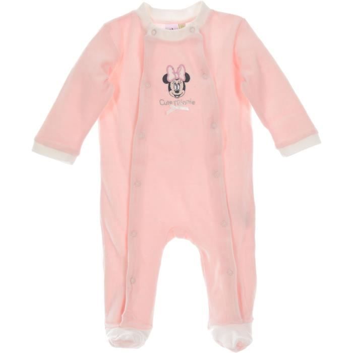 Pyjama Bebe Fille Minnie Rose Et Blanc Disney Baby Cdiscount Puericulture Eveil Bebe