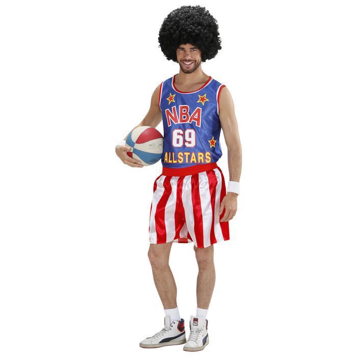 D guisement basketteur NBA homme 211897 Rouge et blanc Bleu