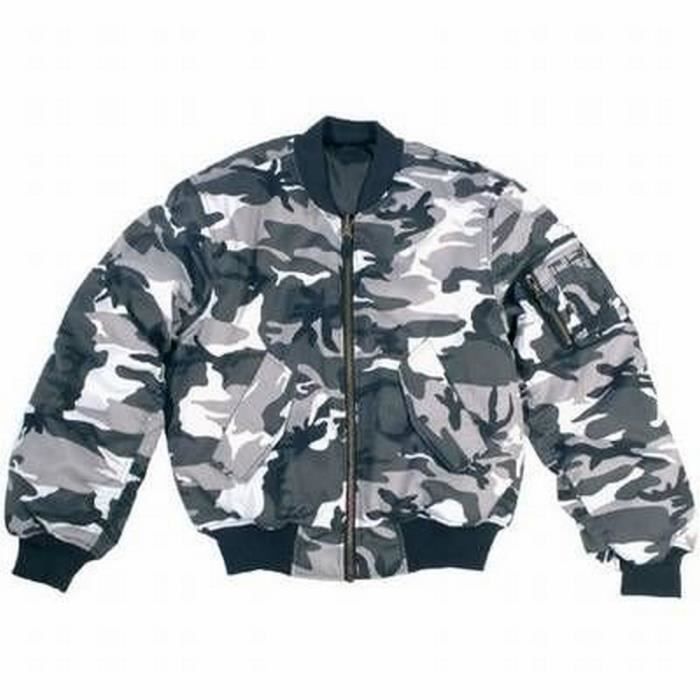 V ritable Bomber Militaire Us Camouflage Pour Homme Cdiscount