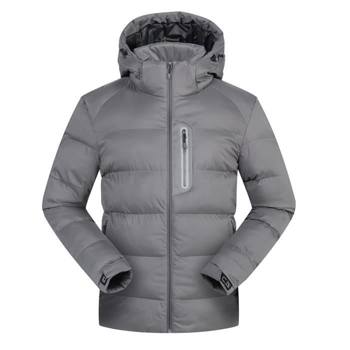 Doudoune homme Capuche XXL Gris  Cdiscount PrêtàPorter