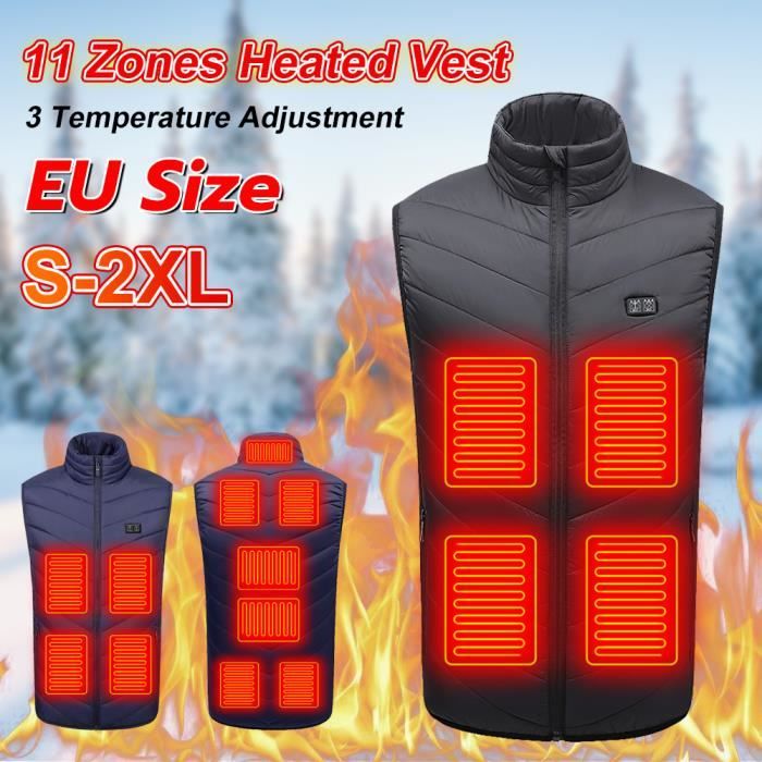 Gilet Chauffant Electrique Enfants USB Doudoune Enfants Sans