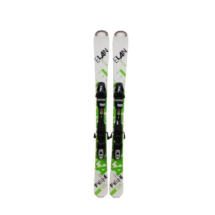 Ski Alpin Enfant Elan Maxx Occasion Avec Fixations - Noir, 111-120cm