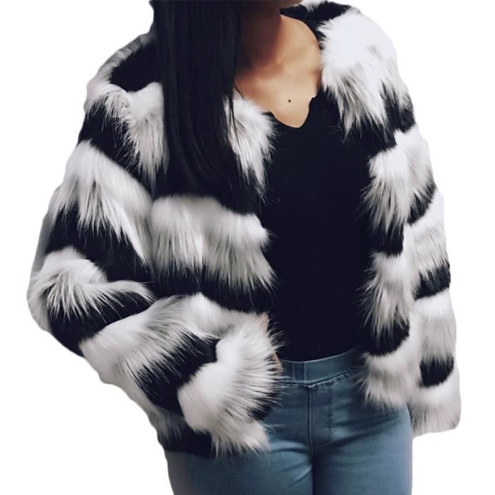 Veste effet mouton best sale noir