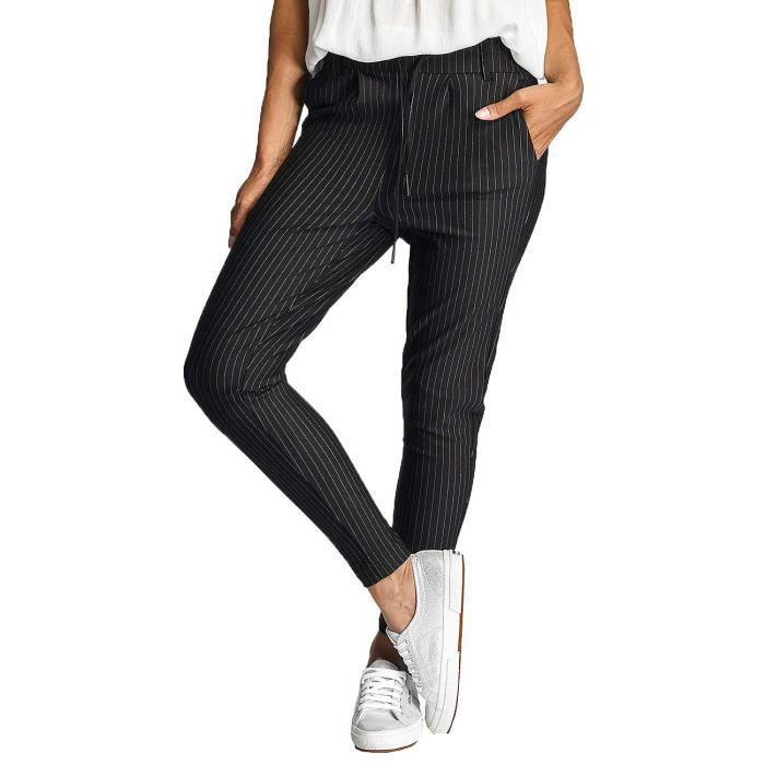 Only Femme Pantalons Shorts Pantalon chino onlPoptrash Noir