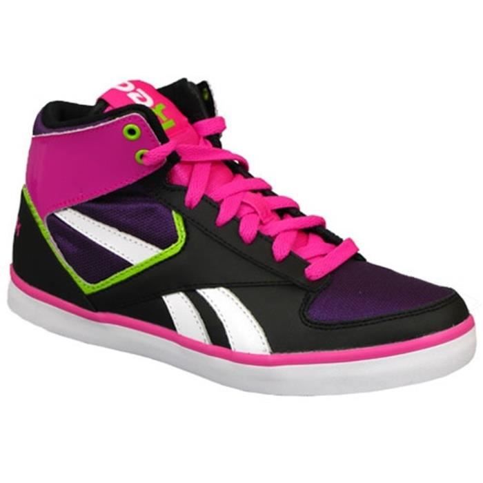 Reebok Baskets - REEBOK - Hazelboro Mid - Femme - Noir - Lacets - Synthétique - Plat