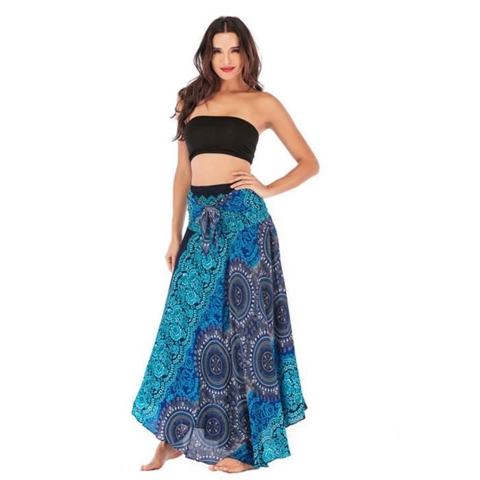 Jupe Longue Boho à 3 Couches En Coton Floral Délavé - Taille Unique, Fabriquée Au Népal, Neuve Avec étiquettes