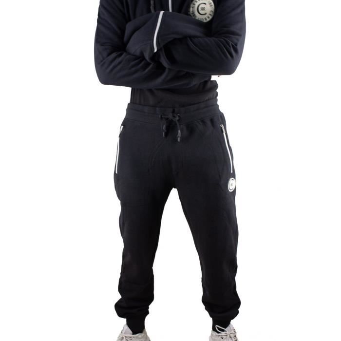 Cerruti 1881 Pantalon de jogging uni Vannes Noir Homme Noir