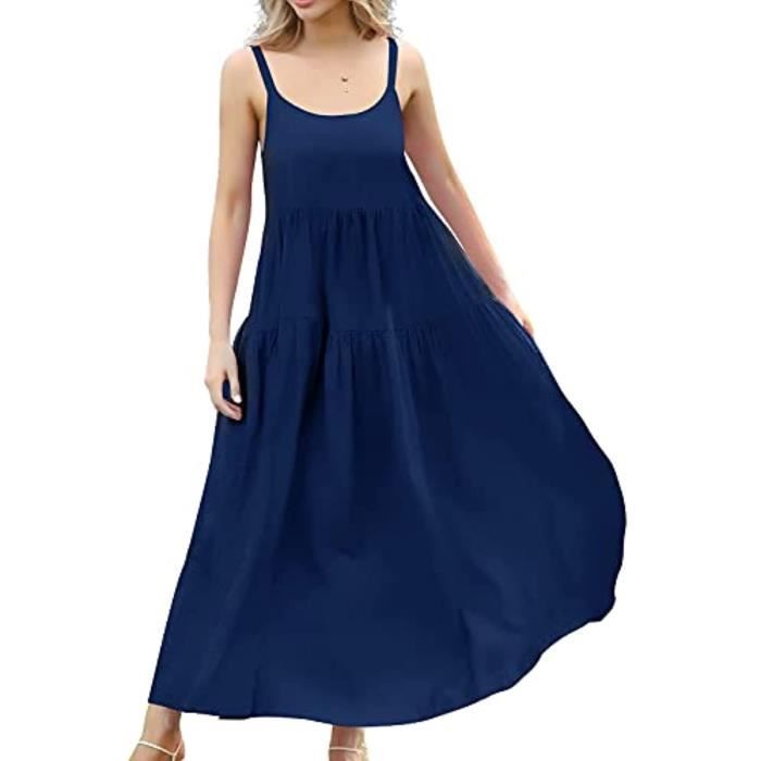 Robe ample col V imprimé fleuri