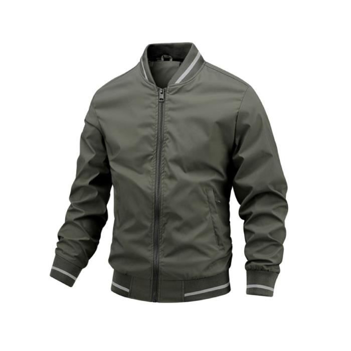 Blouson Homme L ger t Vestes Casual Coup Vent Col Montant