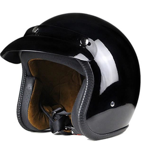 Casque Moto Femme Et Homme – Ouvert, Réglable, Léger, Style Rétro, Pour Scooter Et électrique