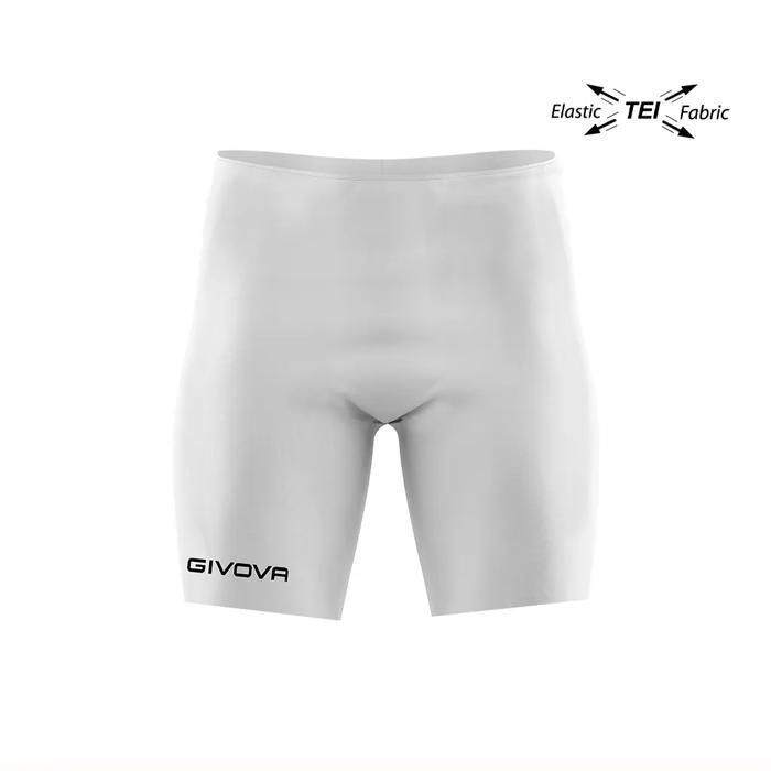 Cuissard Givova - Short de sport blanc pour homme - résistance et élasticité élevées