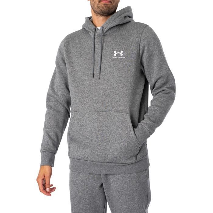 Sweat à capuche essentiel en molleton UNDER ARMOUR Gris