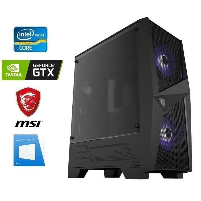 Vente Ordinateur de bureau PC Gamer intel I5-9600KF - GeForce GTX 1660 6GO - 32GO RAM - SSD 240GO + 2000GO - WIFI - MSI MAG FORGE 100M - Windows 10 pas cher Vente Ordinateur de bureau PC Gamer intel I5-9600KF - GeForce GTX 1660 6GO - 32GO RAM - SSD 240GO + 2000GO - WIFI - MSI MAG FORGE 100M - Windows 10 pas cher