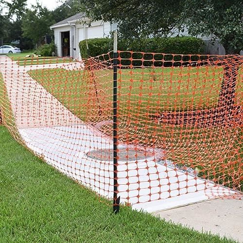 NAIZY Orange Clôture en Plastique de Jardin Filet de Protection pour Chiens Hauteur 100cm Clôture de Pâturage - 80 m
