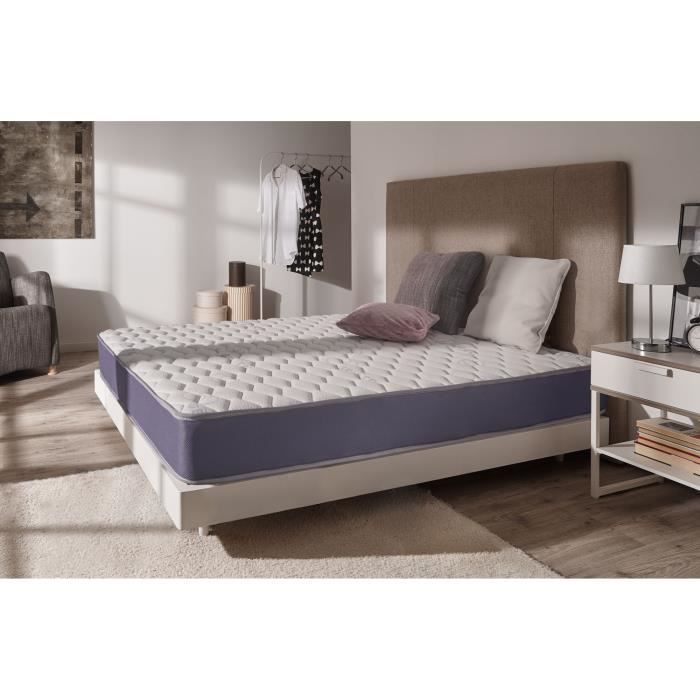 Matelas GEL-INTENSE 180x200 Cm | Mousse à Mémoire MemoFresh | Thermorégulateur et Ultra Respirant | Sommeil Réparateur