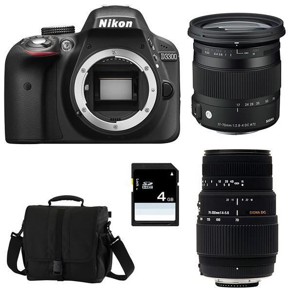 NIKON D3300 + SIGMA 1770 CONTEMPORARY + SIGMA … Cdiscount Appareil Photo