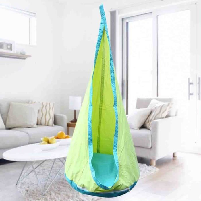 Hamac Chaise Gonflable Chaise Suspendue Pour Enfants Bebe Balancoire Siege 150 70cm Cdiscount Jardin