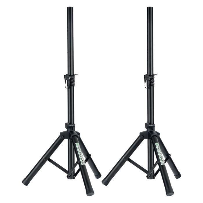 Support D'enceinte à Manivelle Pronomic - Hauteur Réglable, Charge 80 Kg | Pour Sono Et éclairage