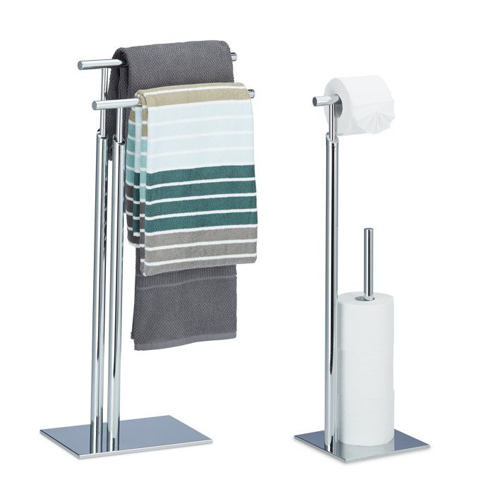 ensemble de salle de bain 2 pièces PAGNONI ensemble WC porte-serviettes porte-papier modèle sur pied