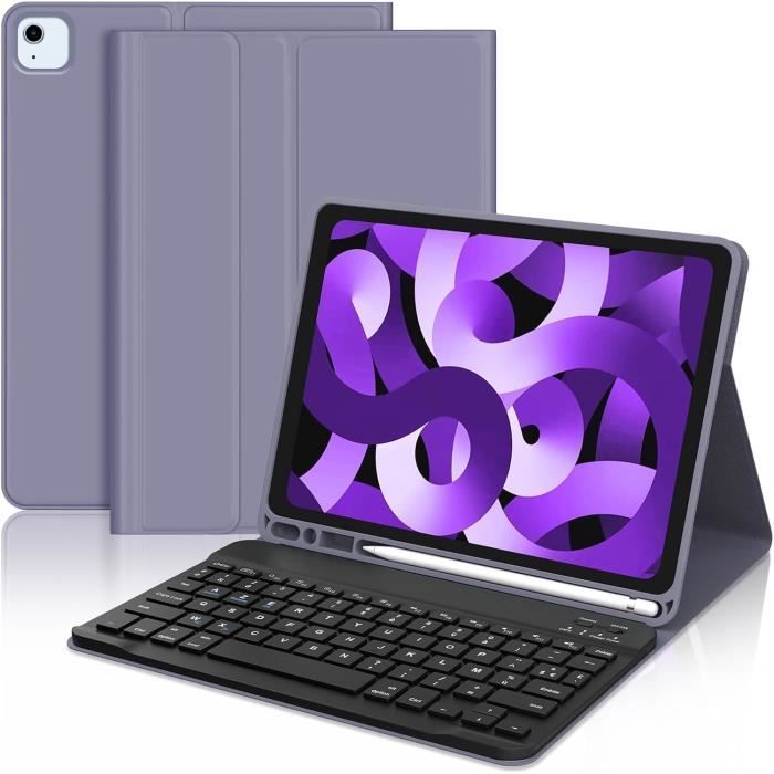 Coque Clavier AZERTY Pour IPad A16 11e Génération 2025 Et 10e Génération 10.9" 2022 - Bluetooth Détachable - Protection Complète - 4