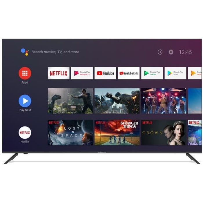 Schneider Sc Led65sc500qa Televiseur Qled 65 165 Cm 4k Uhd Smart Tv Netflix Google Play Achat Vente Televiseur Led Soldes Cdiscount
