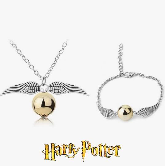Vif d'or Collier Harry Potter et Bracelet Harry Potter, Bijoux
