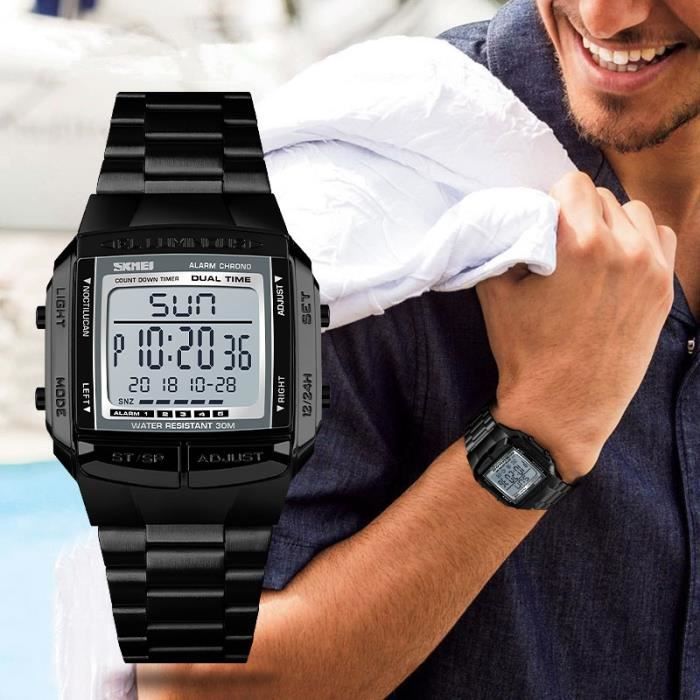 Montre Homme luxe marque bracelet num rique lectronique