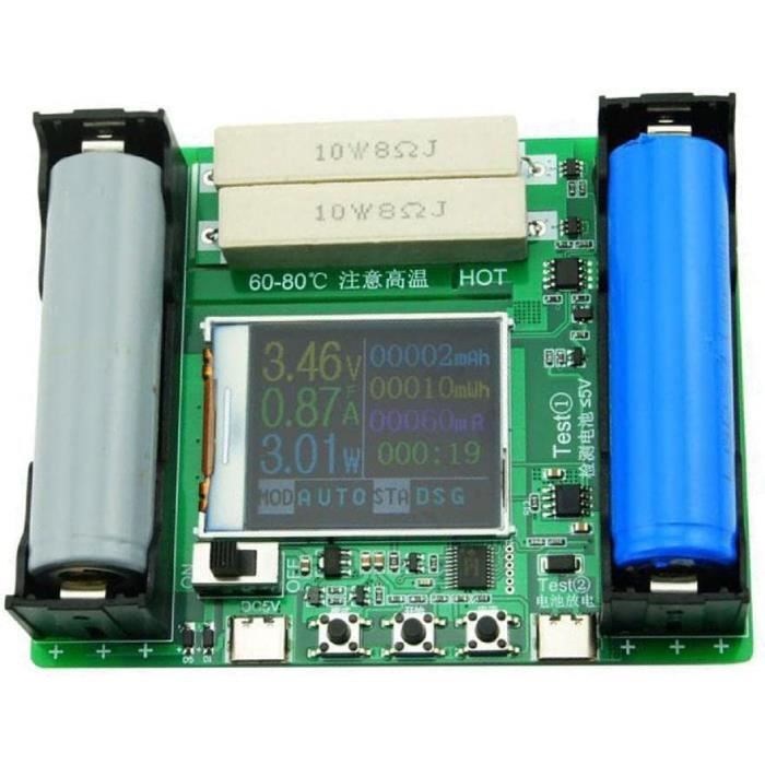 18650 Module de testeur de capacité de Batterie au Lithium-Haute  précision-LCD Affichage numérique Module de capacité réelle-MaH56 -  Cdiscount Bricolage