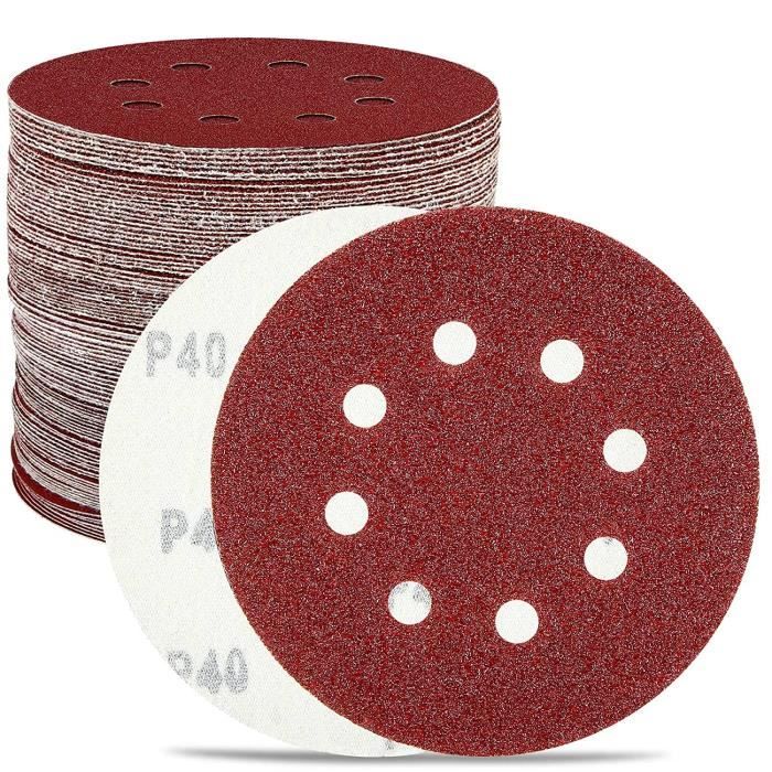 Lot de 4 rouleaux de papier de verre émeri grain 150, 240, 320, 400, multi- abrasifs