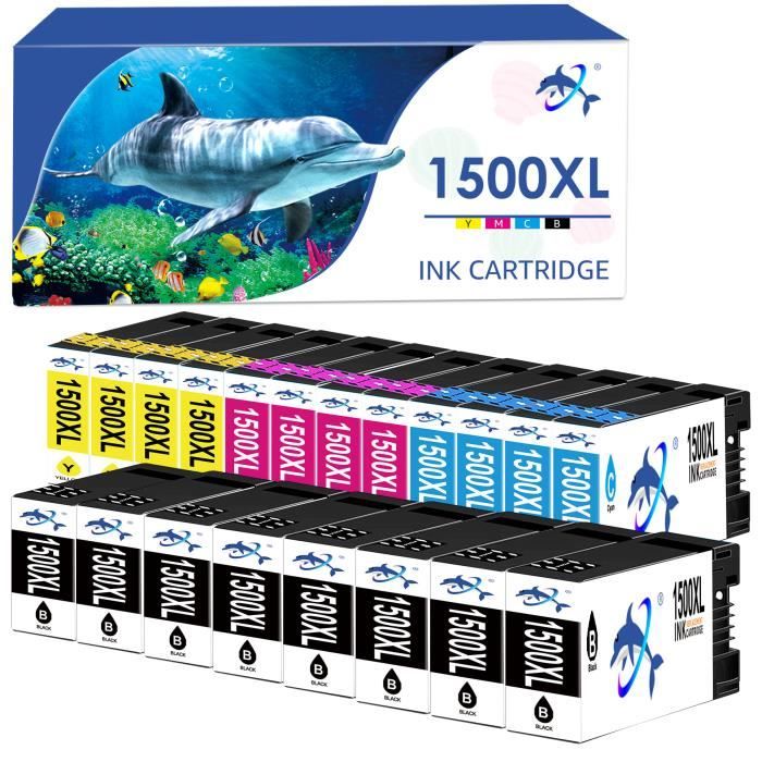 Pack 8 Cartouches D'Encre Compatibles Canon MAXIFY MB2050 MB2155 MB2750 – Noir, Cyan, Magenta, Jaune – Go Inks