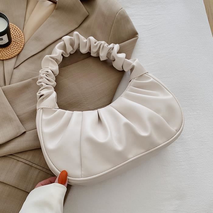 Sac à Bandoulière Rétro En Nylon Pour Femmes - Mini Sac Sous L'aisselle, Poche Zippée, Facile à Assortir