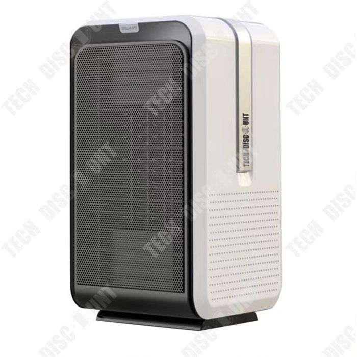 Chauffage D'Appoint 2000W PTC Céramique Avec Télécommande - 3 Niveaux, Mode Éco, Sécurité Anti-chute, Silencieux Pour Chambre/Bureau - 9