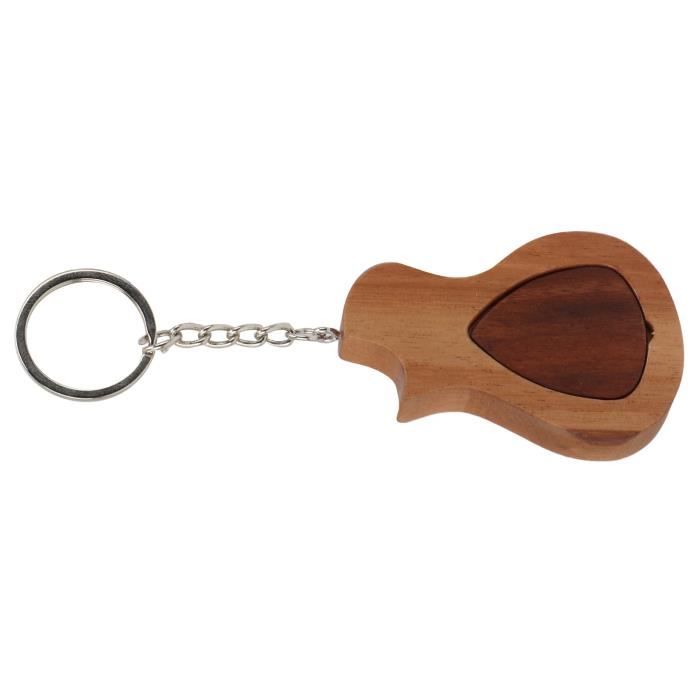 Porte Médiator Guitare, Porte Médiator Guitare Étui De Médiator En Bois Boîte-cadeau De Guitare Accessoire D'Instrument De Musique Pour Les Joueurs De Guitare Collectionneur