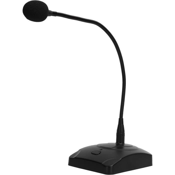 Hama Microphone Col De Cygne Jack 3,5 Mm Noir - Micro Flexible Pour PC Portable, VoIP Et Reconnaissance Vocale