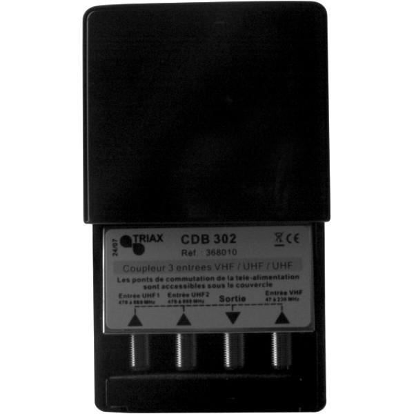 Triax Cdb 302 Coupleur De Bande 3 Entrees Vhf Uhf Uhf Repartiteur Tv Avis Et Prix Pas Cher Cdiscount