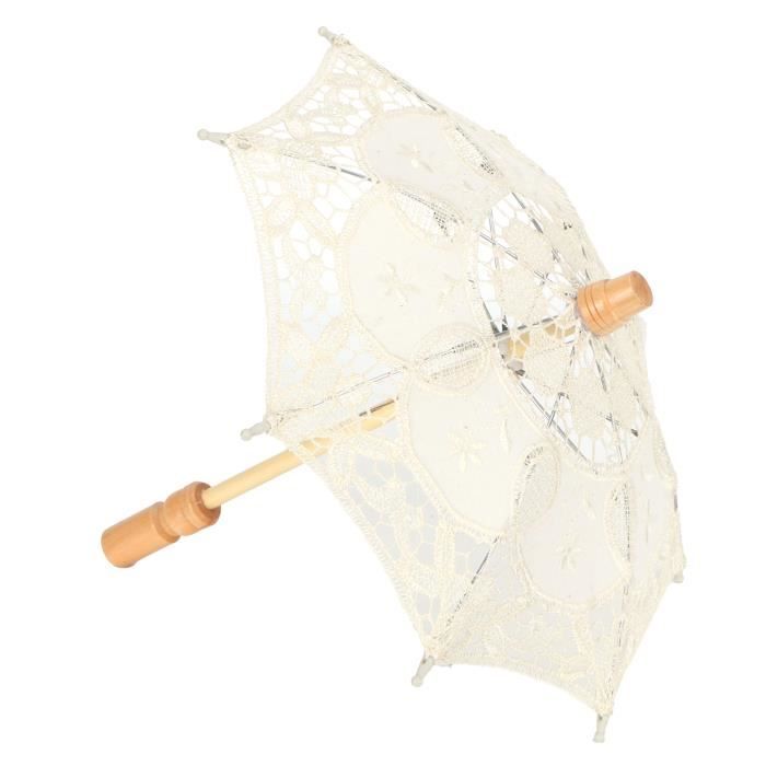 Parapluie En Dentelle Blanche Pour Mariage - Décoration Célébration - Taille 2, Coton - Neuf Avec étiquettes