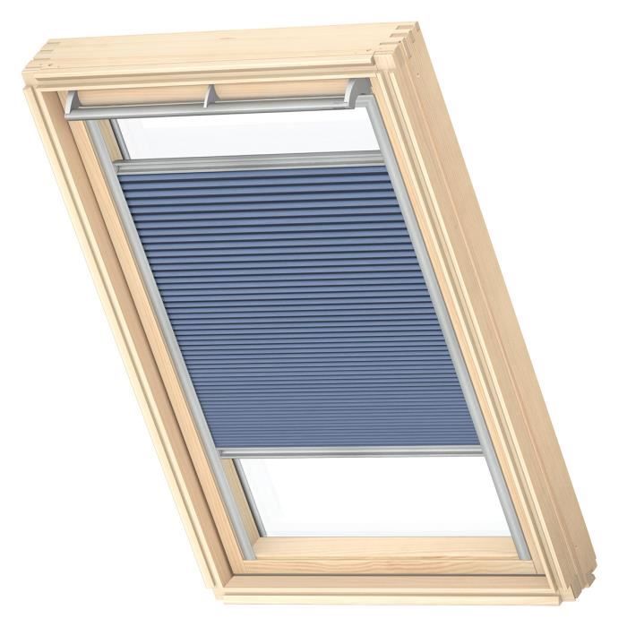 VELUX Original Store Plissé Occultant et Isolant, Cadre Argenté, FHC