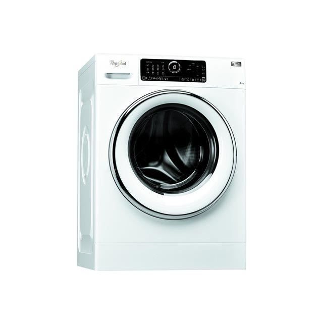 Whirlpool FSCR80421 - Machine à laver - indépendant - largeur : 59.5 cm - profondeur : 61 cm - hauteur : 85 cm - chargement frontal - 55 litres - 8 kg - 1400 tours/min Blanc - vue 1