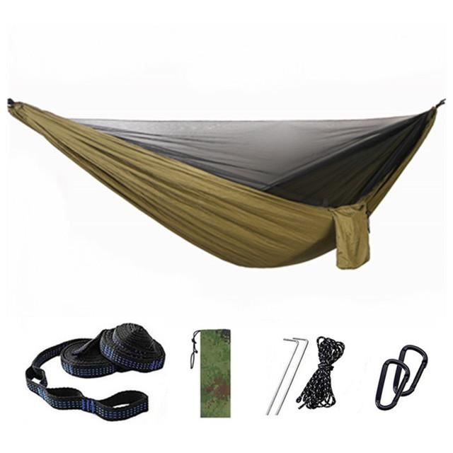 Hamac Camping ETROL 3 En 1 Avec Moustiquaire - Portable Pour Randonnée/plage