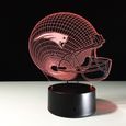 3D Nuit Lumière Lampe Acrylique NFL AFC New England Patriots Rugby Ballon Ovale -1