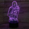 -Usb 3D Led Night Light Touch Sensor 7 Couleur Changement Table Lampe Chevet Bf Cadeau D'Anniversaire Basket-Ball-1