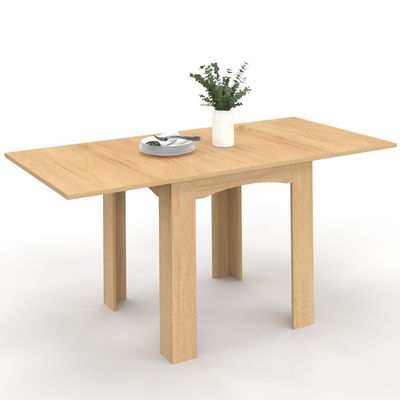 IDMarket Table à Manger Carrée Zelie 65cm | Bois Et Noir | Pour 4 Personnes | Design Gain De Place