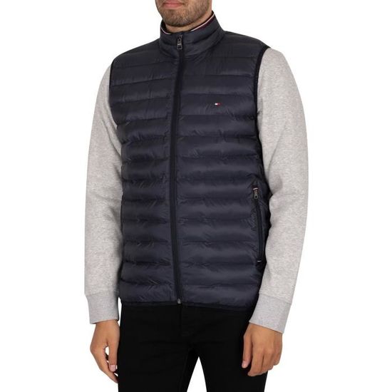 Tommy Hilfiger Gilet circulaire compressible Core Bleu - Vêtements Vestes  de survêtement Homme 158,95 €