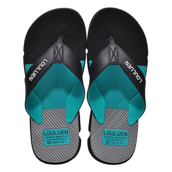 Tongs Homme WateLves - Flip Flops Été Plage Avec Soutien Voûte Plantaire - Antidérapantes Sports Piscine