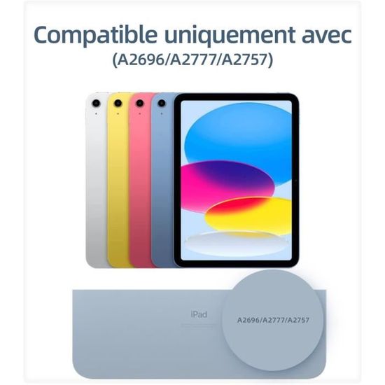 KBCASE Coque Clavier pour iPad 10Ème Génération, AZERTY Français, Housse  Clavier pour iPad 10-A2696/A2757/ A2777, Amovible Clavier Bluetooth sans  Fil pour iPad 10ème Gén 2022 10.9 Pouces : : Informatique