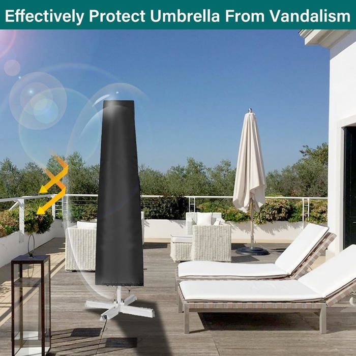 Housse de protection d'extérieur parasol NATERIAL l.45 x H.240 cm