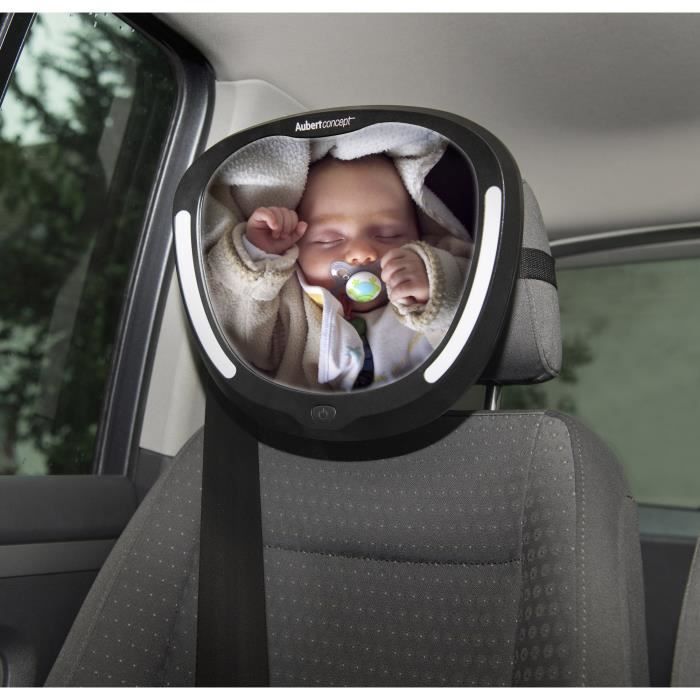 Miroir De Voiture De Bébé LED, Bébé Vue Arrière , pour voiture de bébé,  Rétroviseur Voiture Bébé, Rotation 360°, 100 % Incassable - Cdiscount  Puériculture & Eveil bébé
