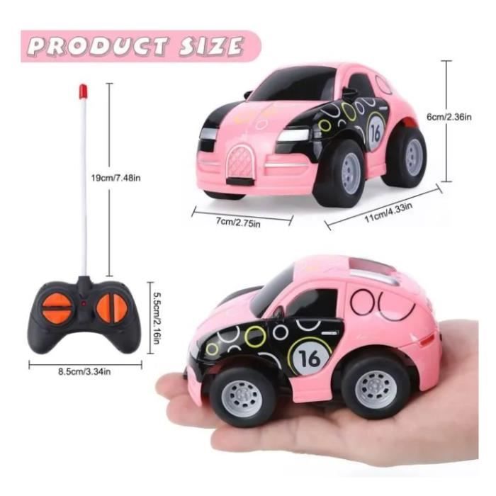 Jouet de 2 ans pour fille Voiture telecommandee a partir de 2 a 3 ans Cadeau d anniversaire pour fille garcon 2 3 4 5 ans Rose Cdiscount Jeux Jouets